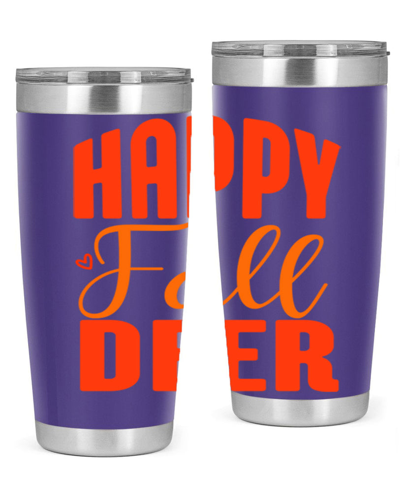 Happy Fall Deer Design 218#- fall- Tumbler