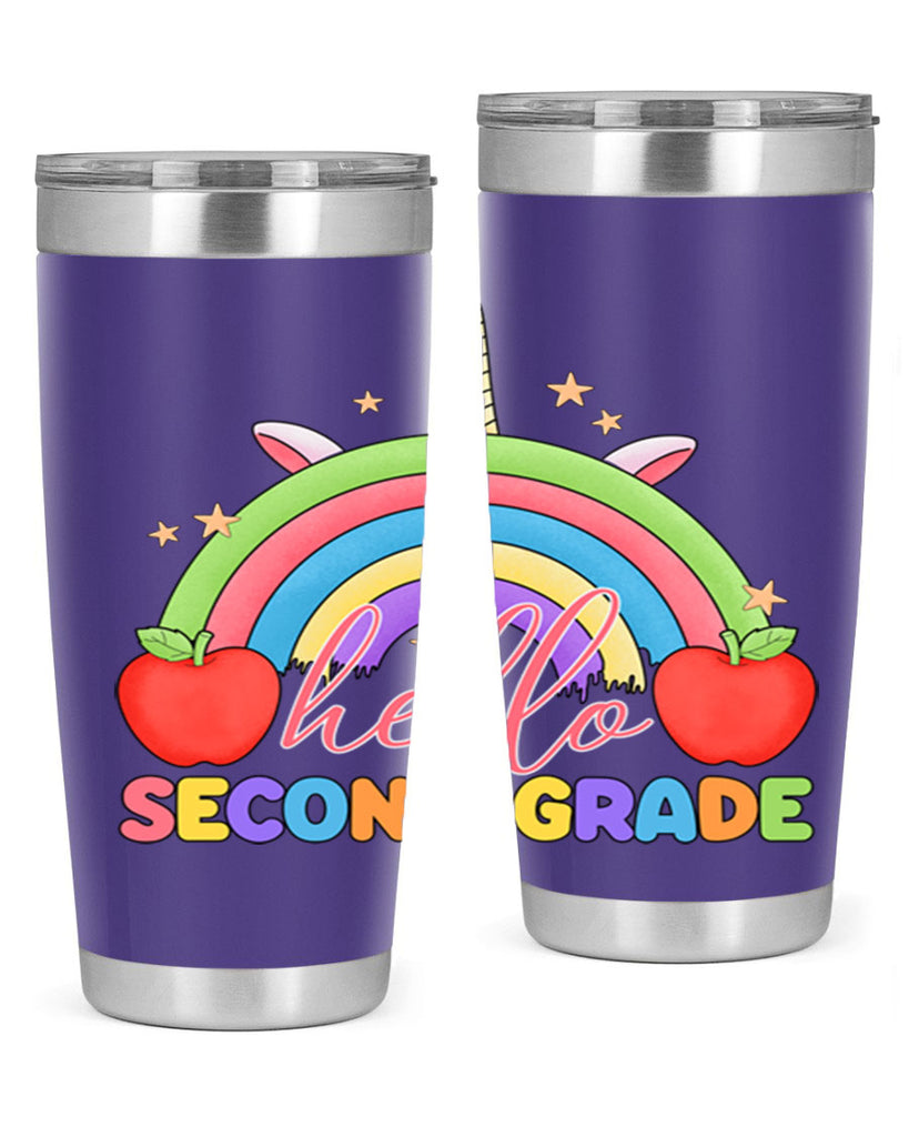 Hello 2nd Grade Unicorn Rainbow 13#- second grade- Tumbler