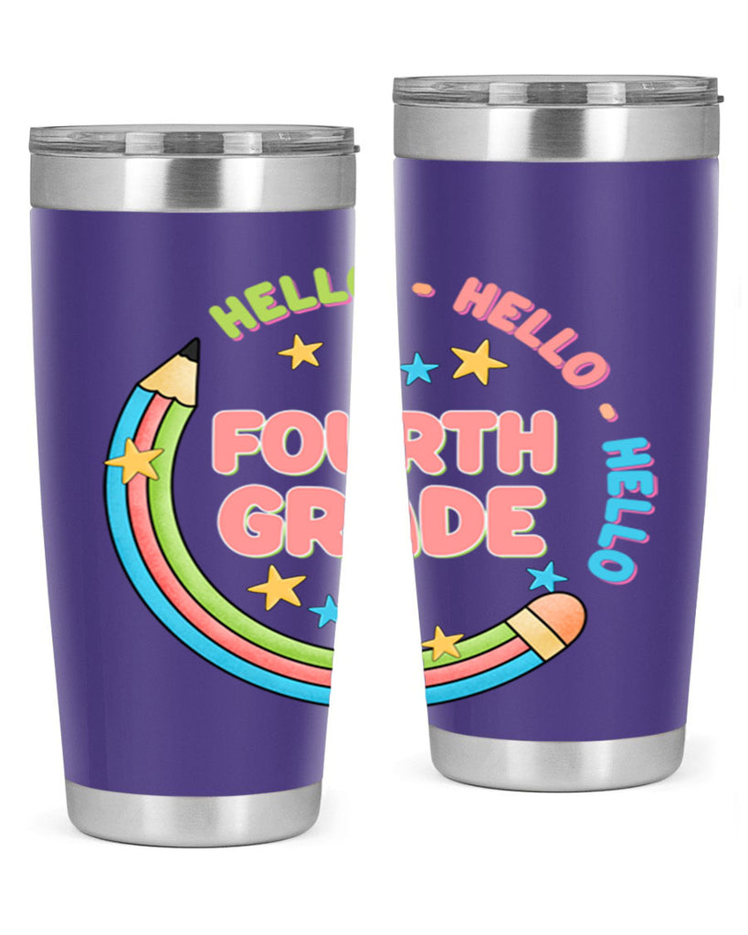 Hello 4th Grade Pencil 11#- 4th  grade- Tumbler