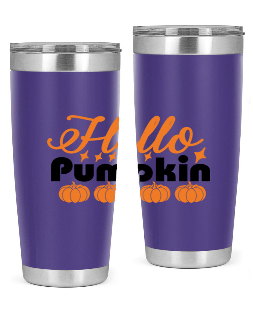 Hello Pumpkin 292#- fall- Tumbler