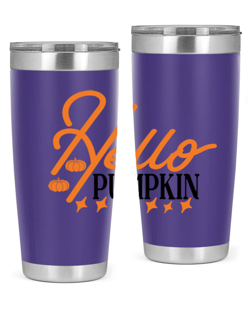 Hello Pumpkin 293#- fall- Tumbler