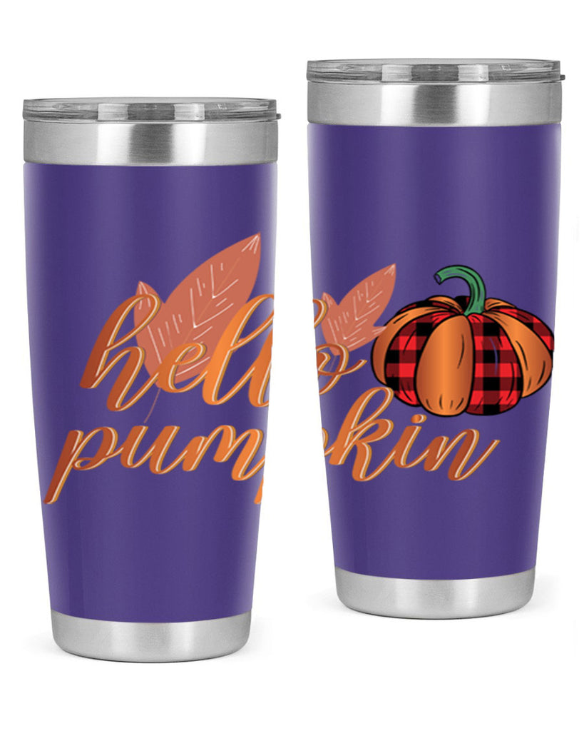 Hello Pumpkin 294#- fall- Tumbler
