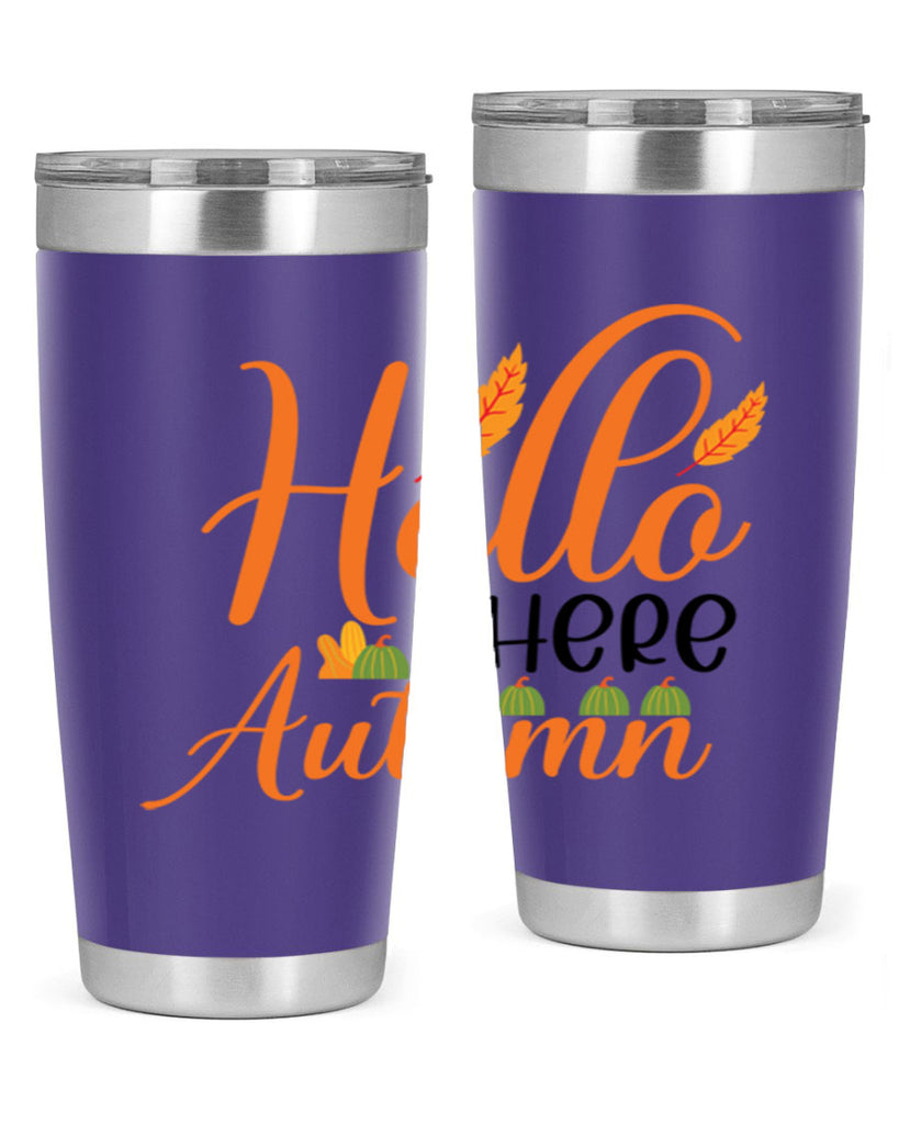 Hello There Autumn 297#- fall- Tumbler