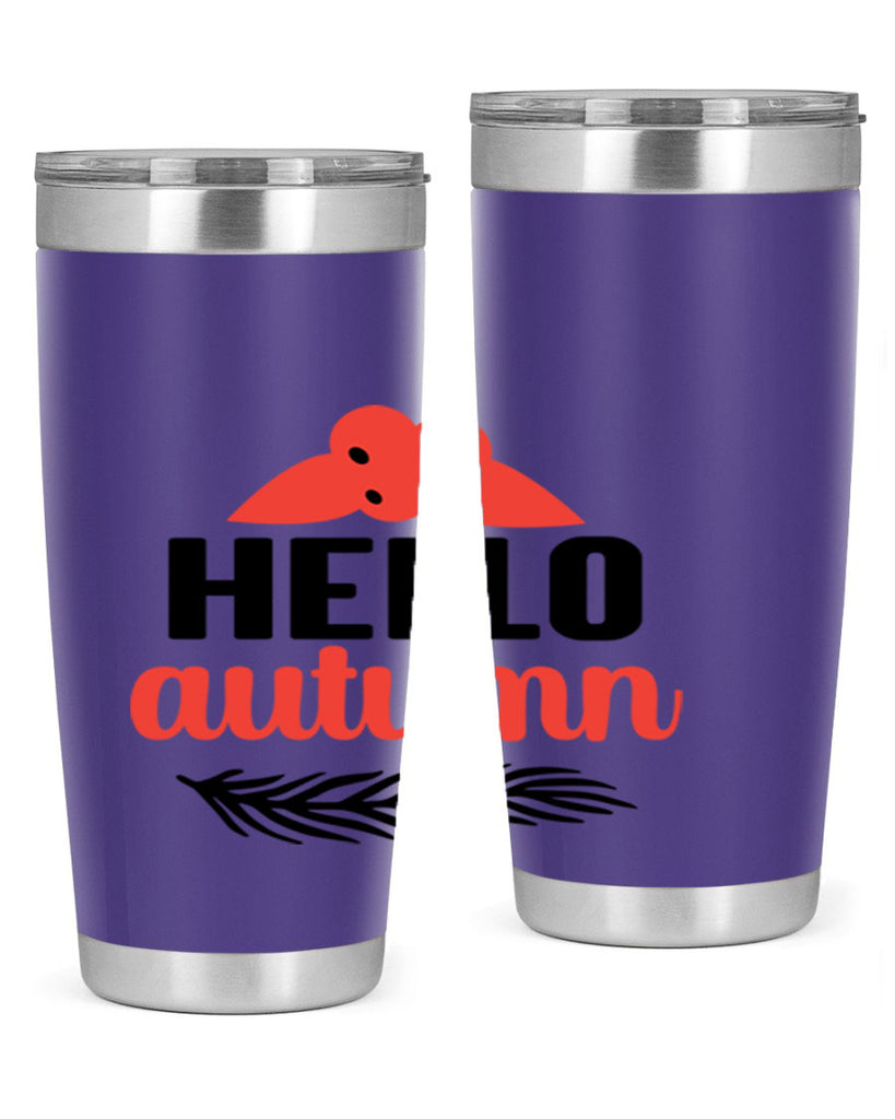 Hello autumn 269#- fall- Tumbler