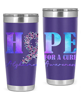 Hope For A Cure AlzheimerS Awareness 163#- alzheimers- Tumbler