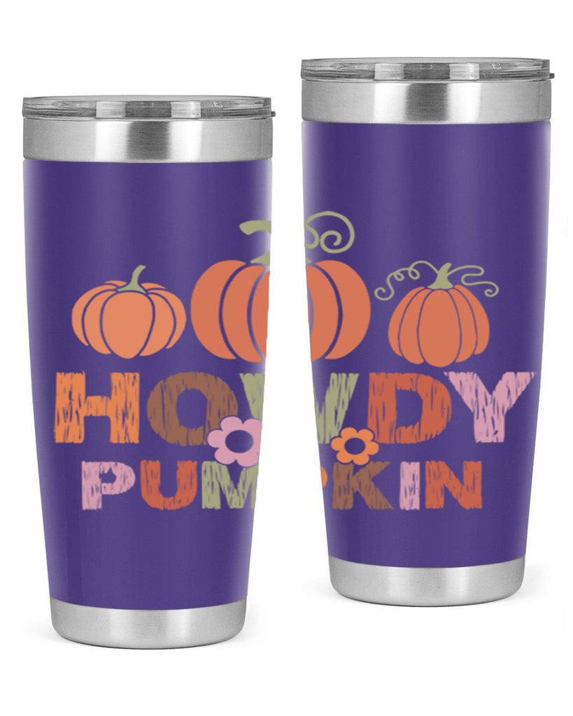 Howdy Pumpkin 321#- fall- Tumbler