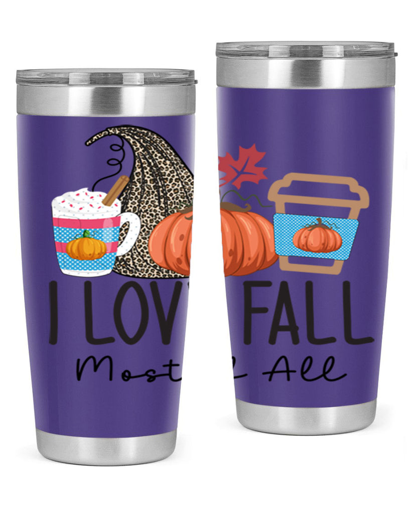 I Love Fall Most of All 332#- fall- Tumbler