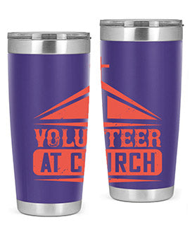 I Volunteer At Church Style 47#- volunteer- Tumbler