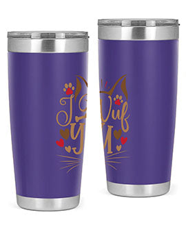 I Wuf You Style 16#- cat- Tumbler