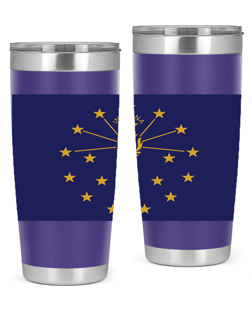 Indiana 38#- Us Flags- Tumbler