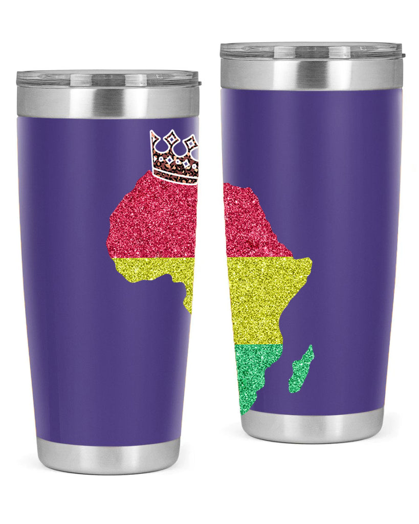 Juneteenth Crown Africa Flag 6#- Juneteenth- tumbler