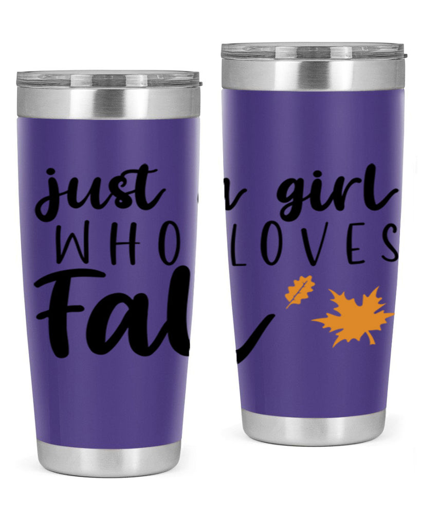 Just A Girl Who Loves Fall 380#- fall- Tumbler