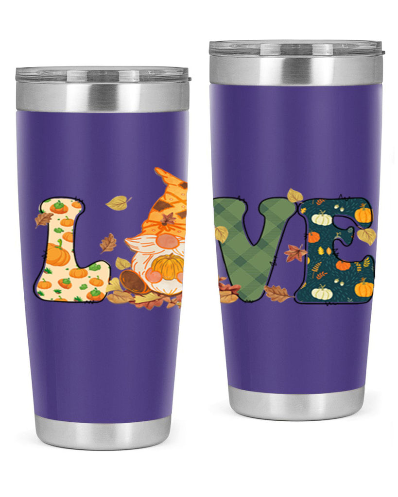 LOVEFallAutumnGnome 415#- fall- Tumbler