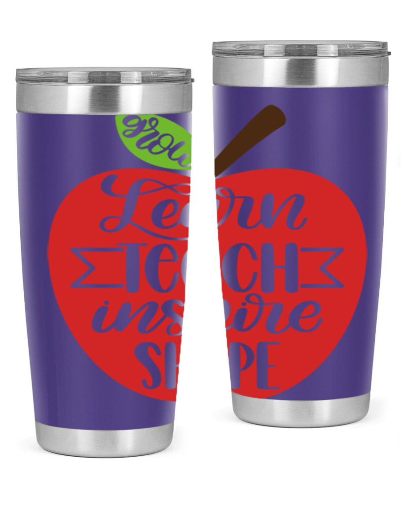 Learn Teach Inspire Shape Style 68#- teacher- tumbler