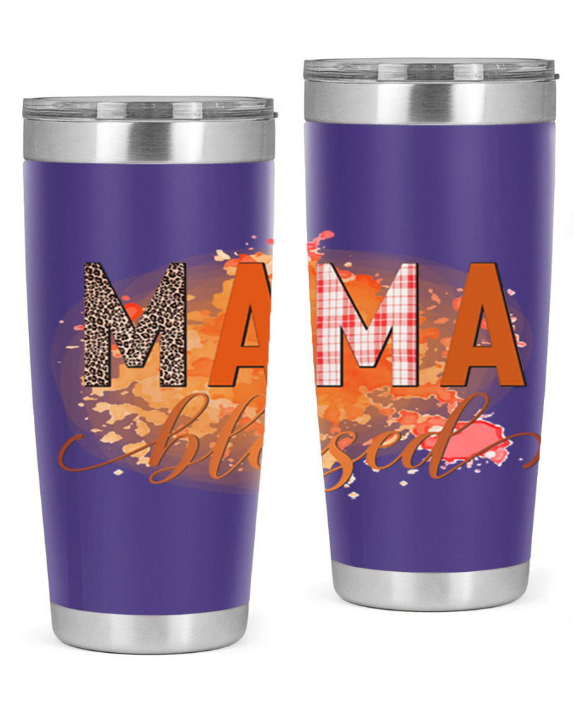 Mama Blessed 418#- fall- Tumbler