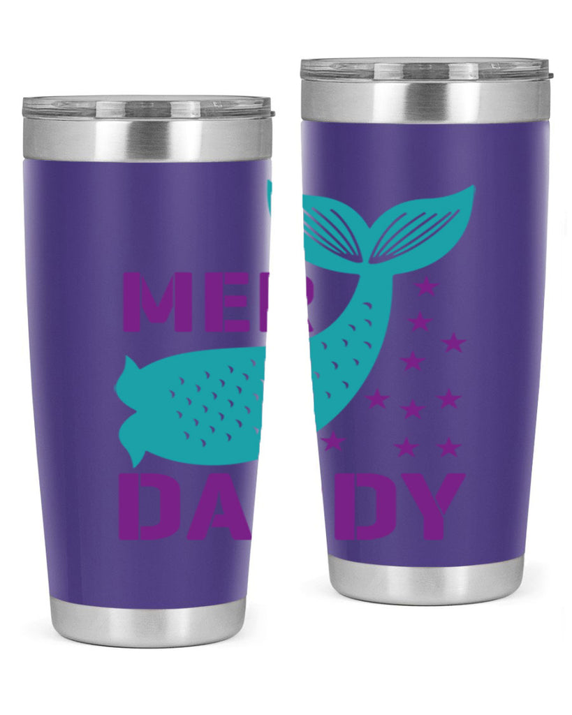 Mer Daddy 326#- mermaid- Tumbler