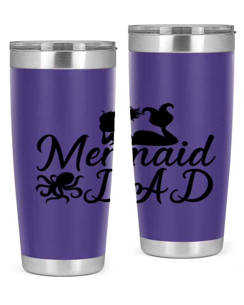 Mermaid Dad 357#- mermaid- Tumbler