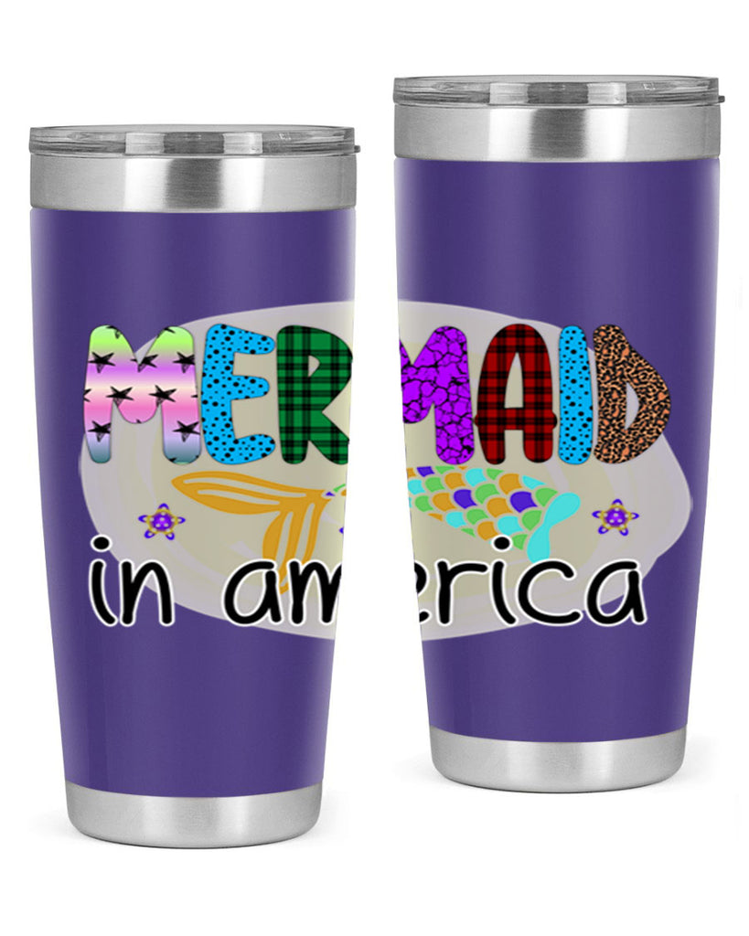 Mermaid In America 419#- mermaid- Tumbler