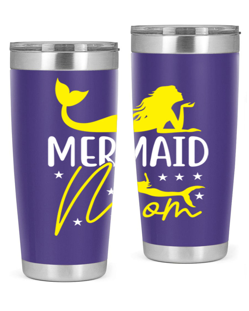 Mermaid Mom 370#- mermaid- Tumbler