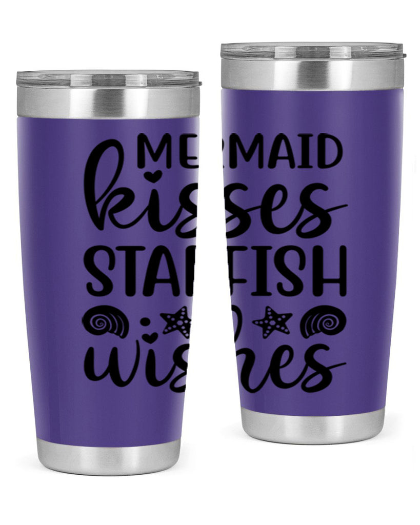 Mermaid kisses starfish wishes 426#- mermaid- Tumbler