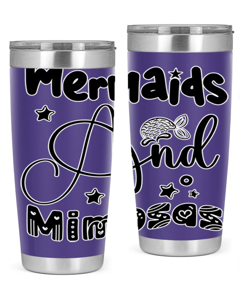 Mermaids and Mimosas 475#- mermaid- Tumbler