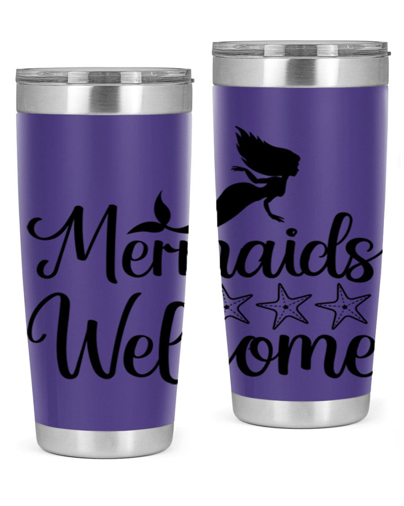Mermaids welcome 498#- mermaid- Tumbler