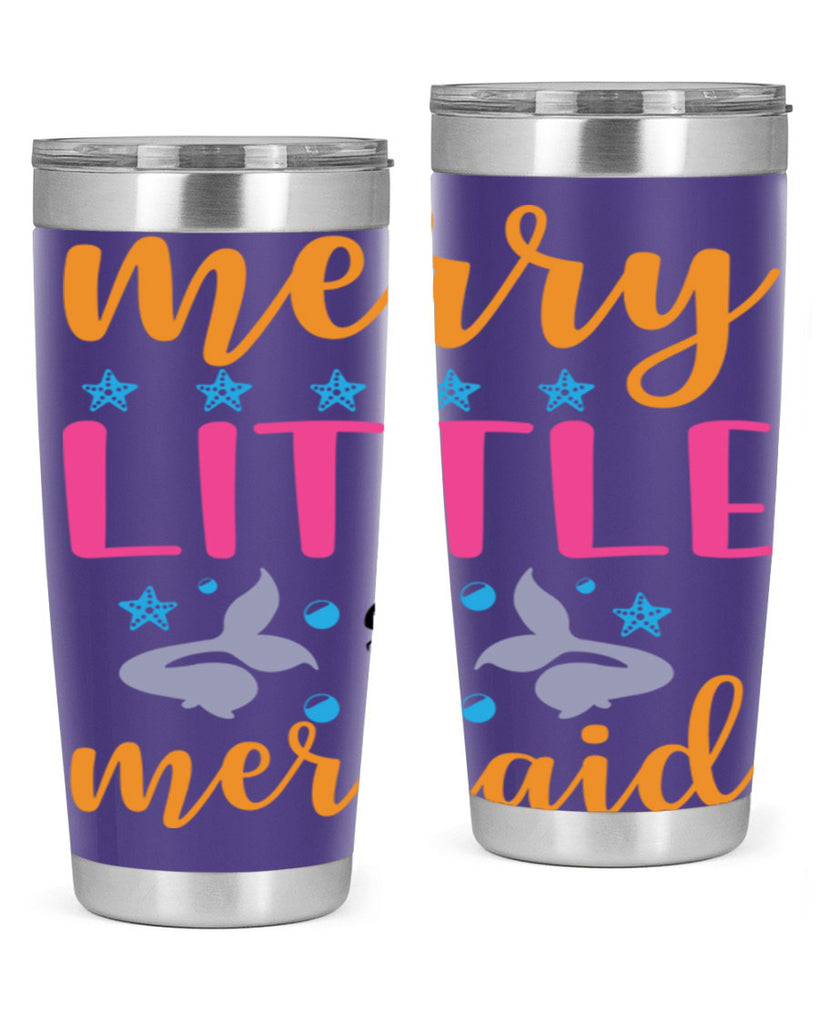 Merry Little Mermaid Design 503#- mermaid- Tumbler