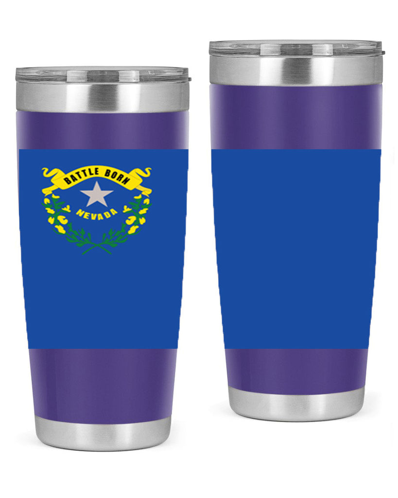 Nevada 24#- Us Flags- Tumbler