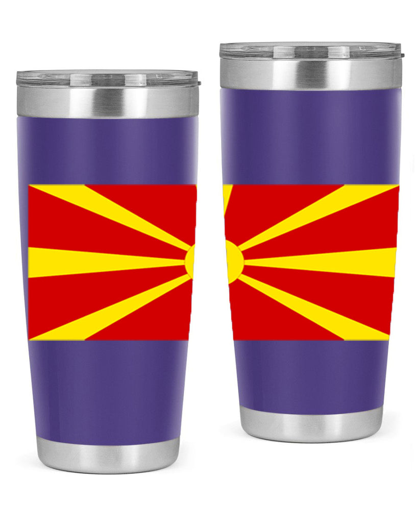 North Macedonia 69#- world flags- Tumbler