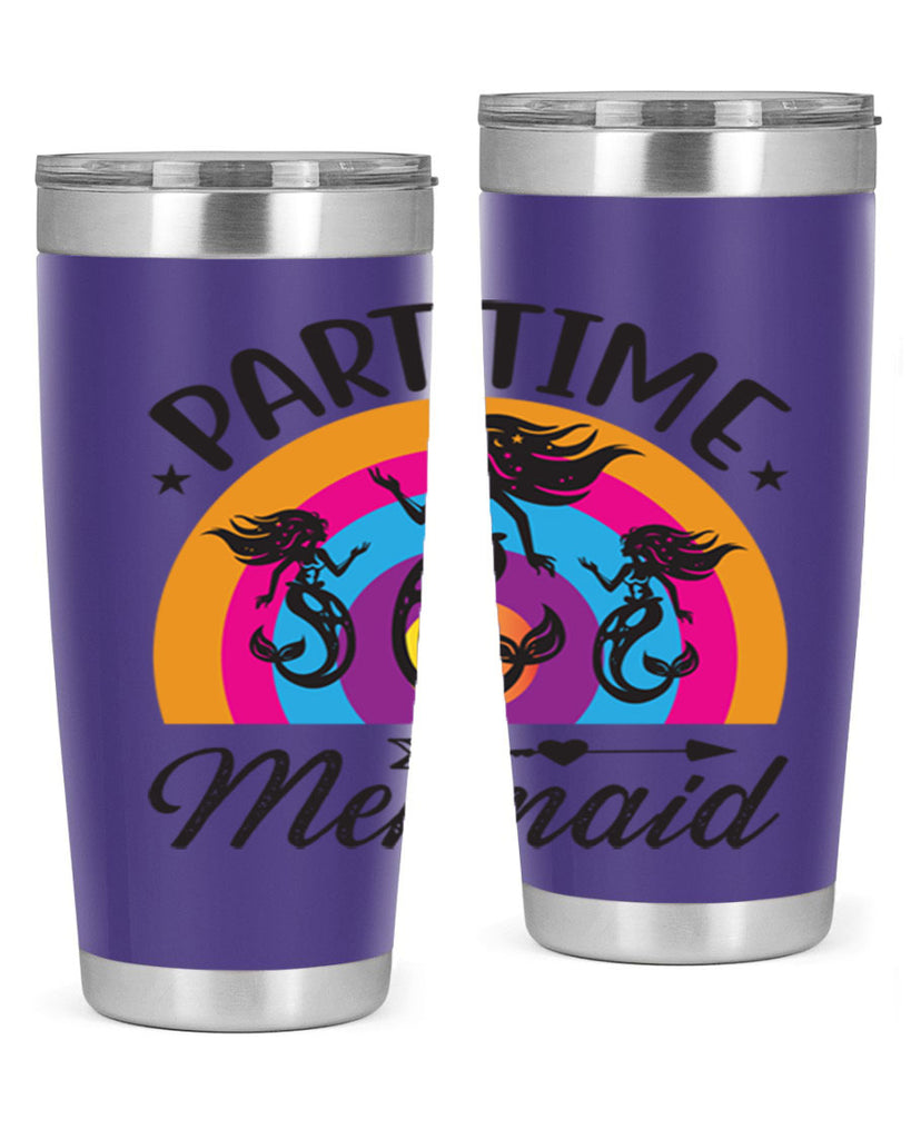 Part time mermaid 534#- mermaid- Tumbler