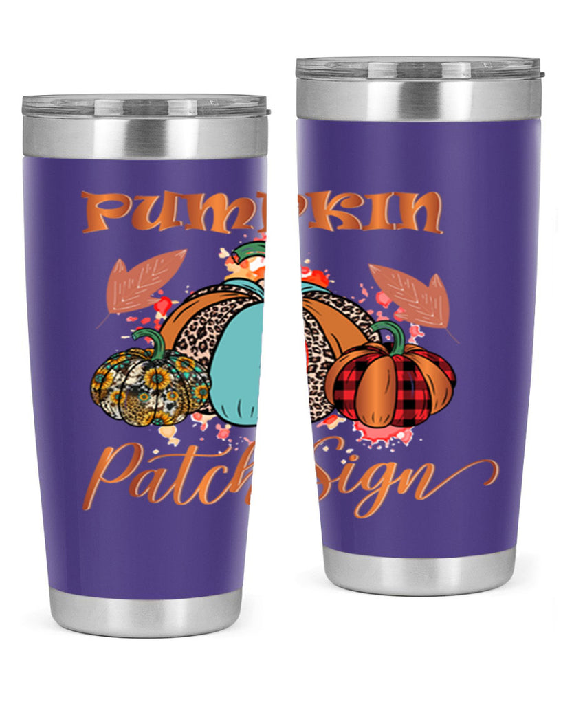 Pumpkin Patch Sign 530#- fall- Tumbler