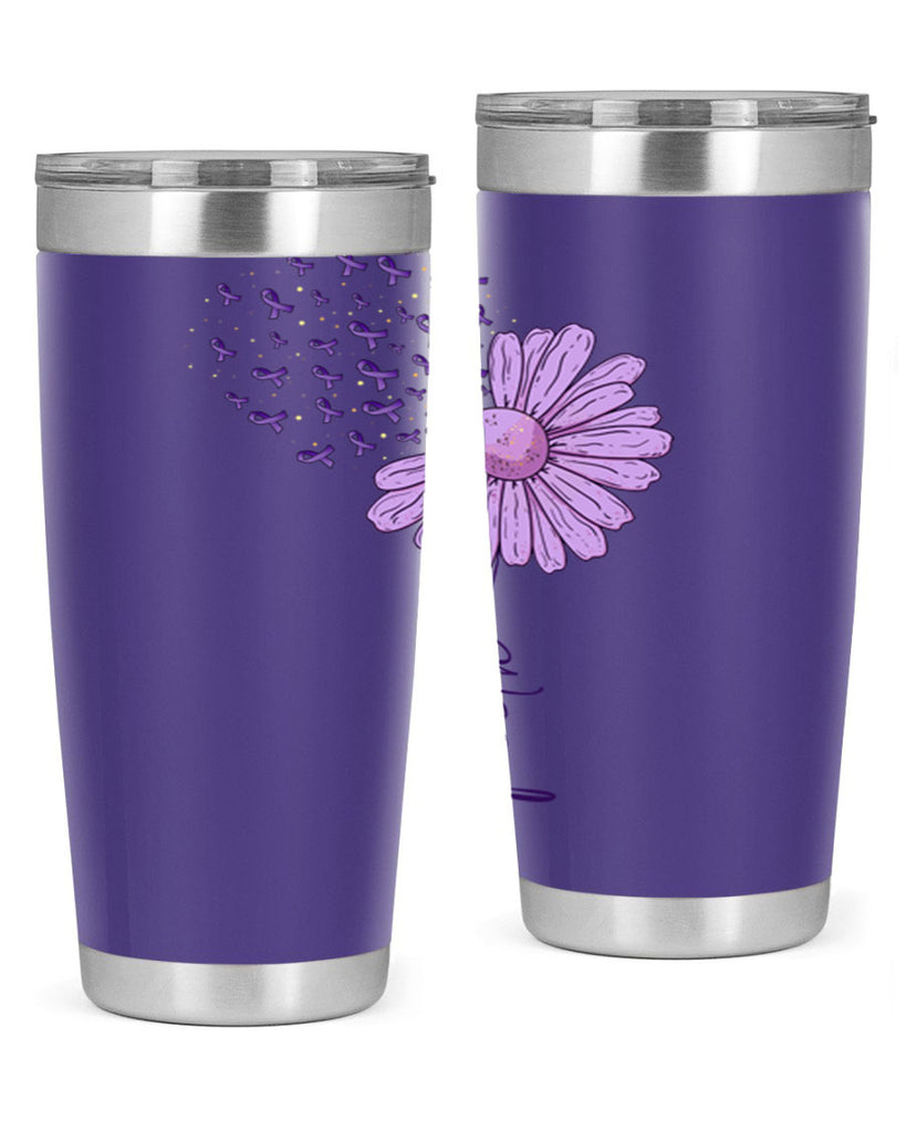 Purple Daisy Faith AlzheimerS Awareness 209#- alzheimers- Cotton Tank