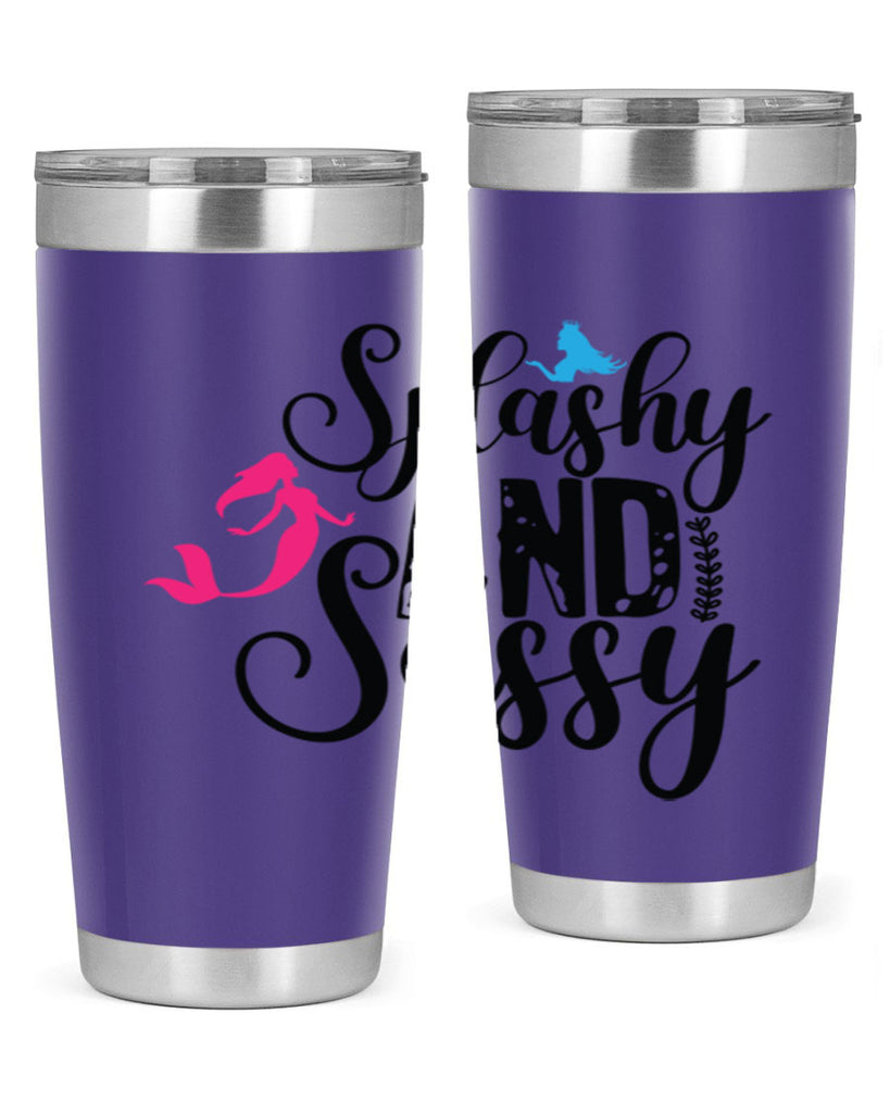 Splashy and Sassy 624#- mermaid- Tumbler