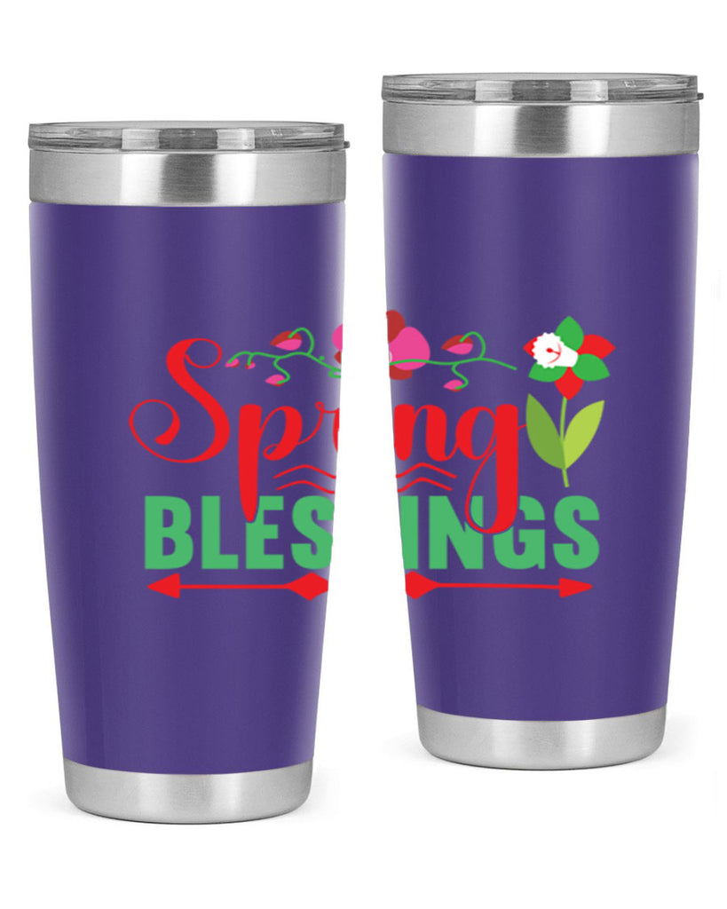 Spring Blessings 418#- spring- Tumbler