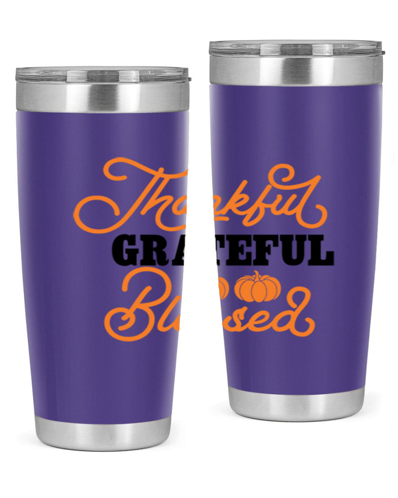 Thankful Grateful Blessed 604#- fall- Tumbler