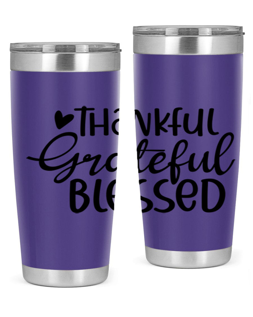 Thankful Grateful Blessed 605#- fall- Tumbler