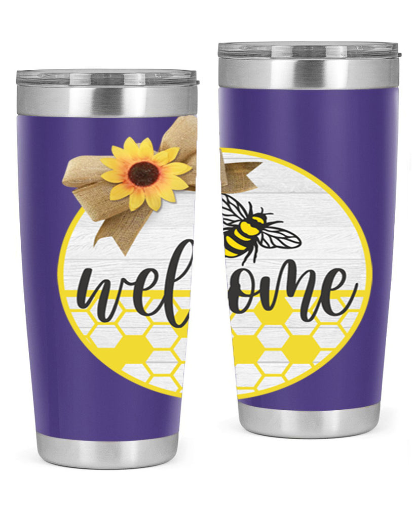 Welcome Bee and hive Mockup566#- spring- Tumbler