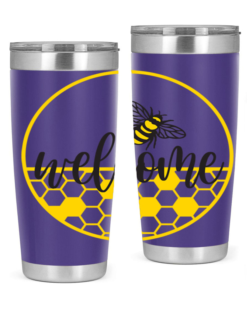 Welcome Bee and hive567#- spring- Tumbler