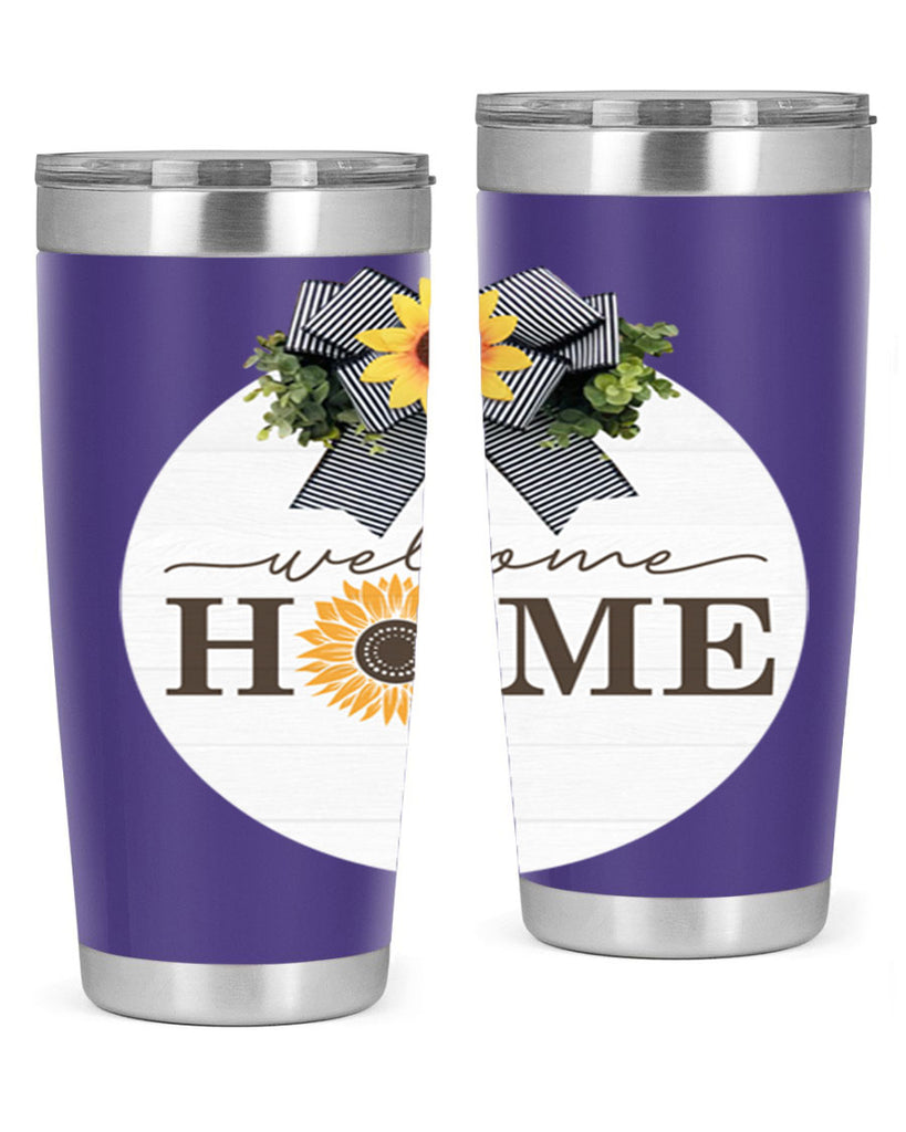 Welcome Home sunflower Mockup572#- spring- Tumbler