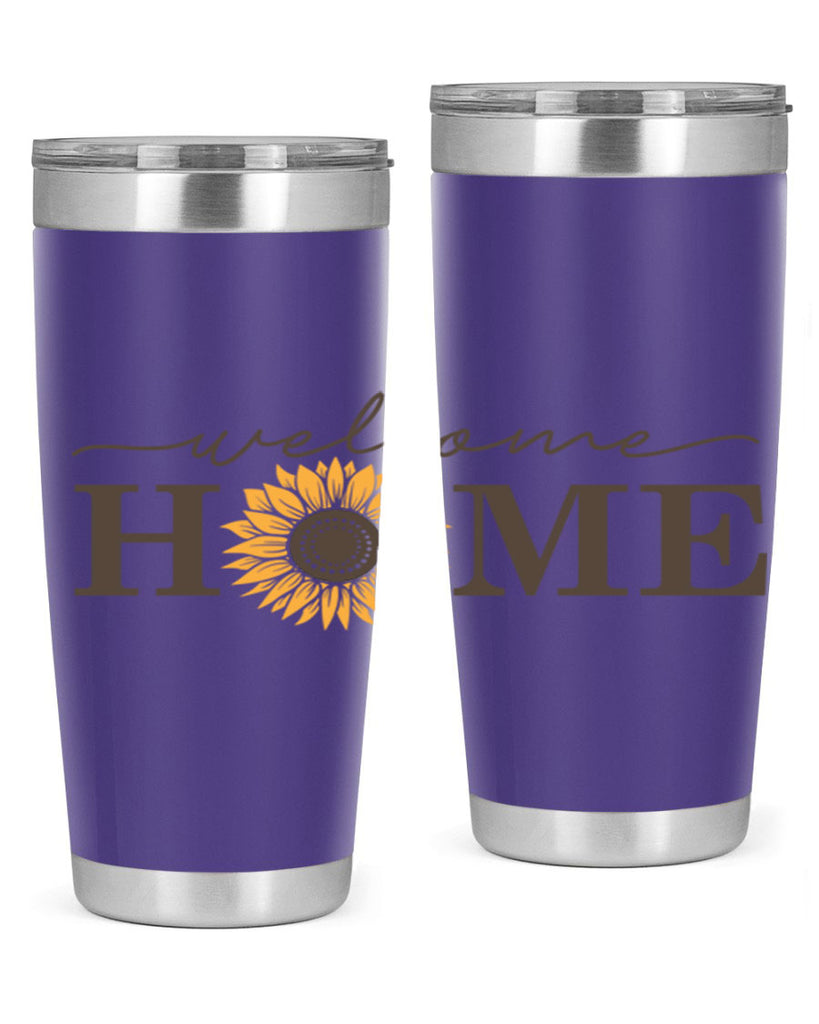 Welcome Home sunflower573#- spring- Tumbler