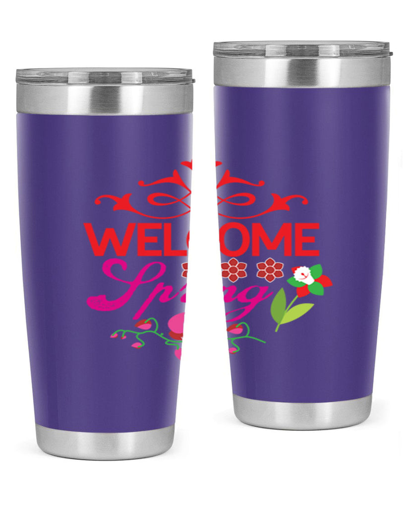 Welcome Spring 580#- spring- Tumbler