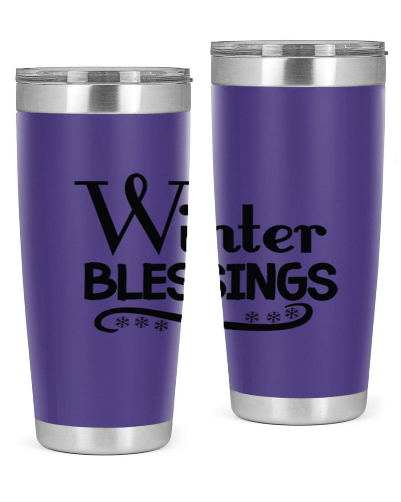 Winter Blessings 493#- winter- Tumbler