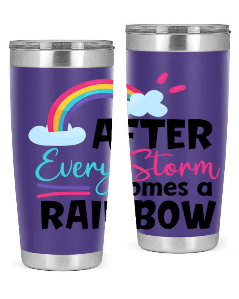 after every storm comes a rainbow Style 291#- baby- tumbler