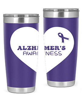 alzheimers awareness style 60#- alzheimers- Tumbler