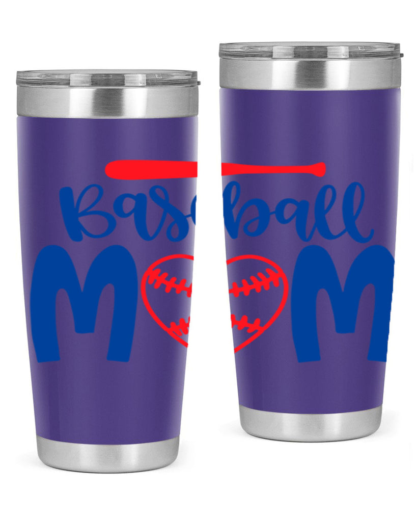 baseball mom 278#- mom- Tumbler