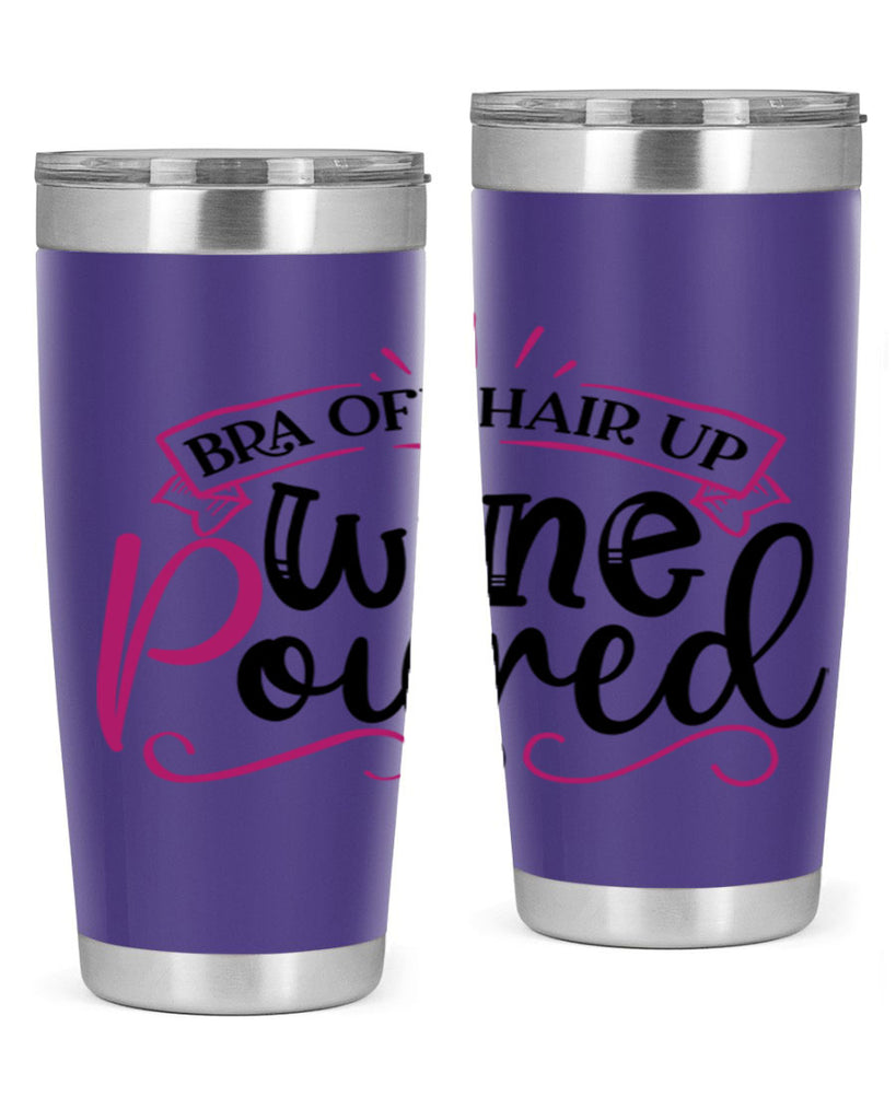 bra off hair up wine poured 206#- wine- Tumbler