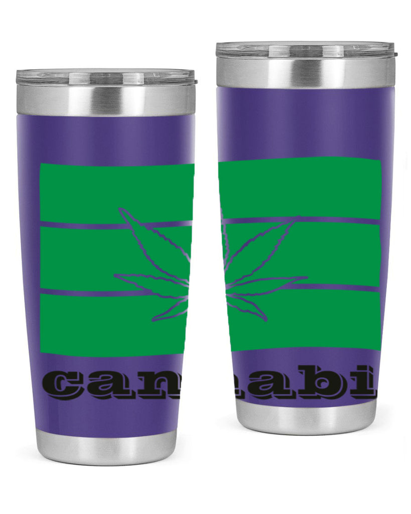 cannabi flag 36#- marijuana- Tumbler