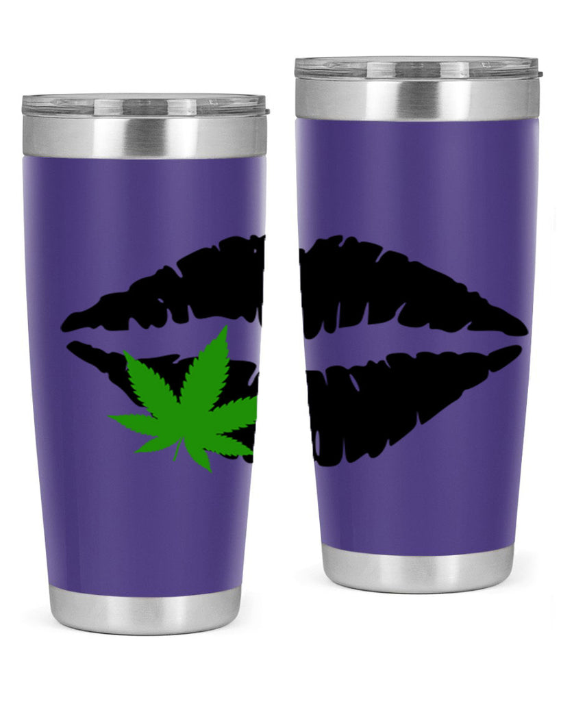 cannabis lips 47#- marijuana- Tumbler