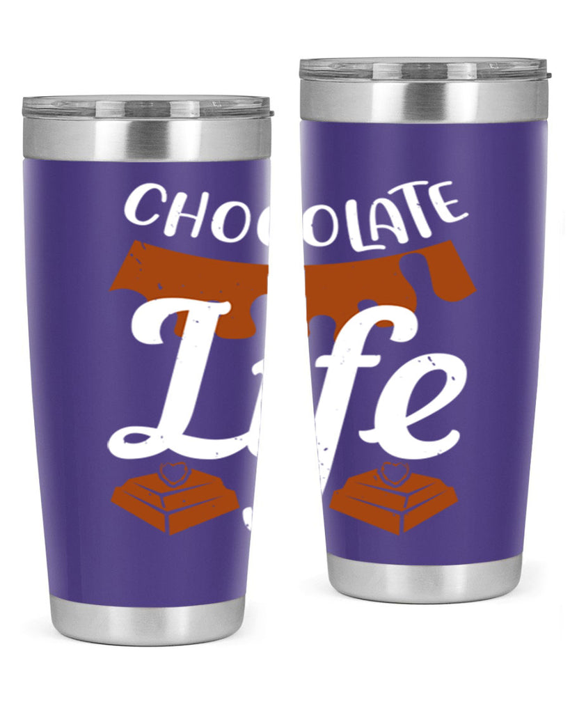 chocolate life 45#- chocolate- Tumbler