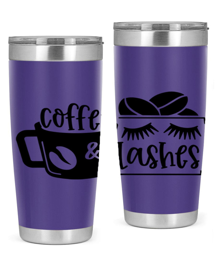 coffee lashes 176#- coffee- Tumbler